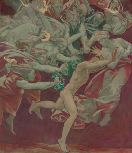 Boston Güzel Sanatlar Müzesi için Çalışma, Duvar Resimleri: Orestes and the Furies by John Singer Sargent