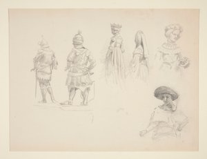 Altı Figürün İncelenmesi by John Singer Sargent
