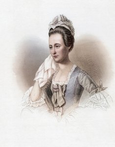 Dorothy Quincy Hancock Scott, Dorothy Quincy, Portre (renkli gravür) by John Singleton (after) Copley