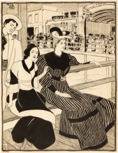 İskelede by John French Sloan
