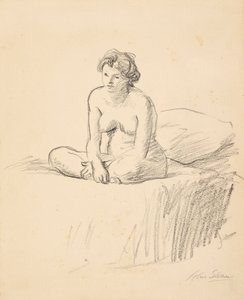 Oturmuş Çıplak by John French Sloan