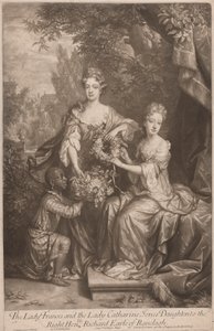 Leydi Frances ve Leydi Catherine Jones Sağın Kızları Ranleagh'lı Saygıdeğer Richard Earl by John Smith
