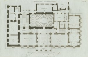 Chillington Salonu: gravür by John Soane