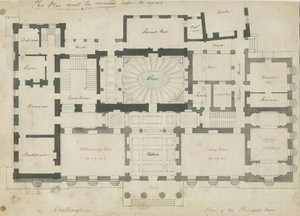 Chillington Hall: kalem ve karakalem, nd [1789]