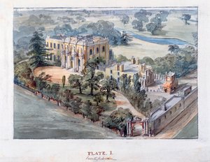 Pitzhanger Manor, Ealing (kağıt üzerinde wc ile kalem ve mürekkep)