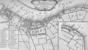 Rotherhithe Planı, 1755, 1912. Sanatçılar: Bilinmiyor, John Stow. by John Stow
