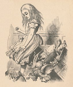 Alice ve hayvanlar. Kaos ve mahkeme, 1889 by John Tenniel
