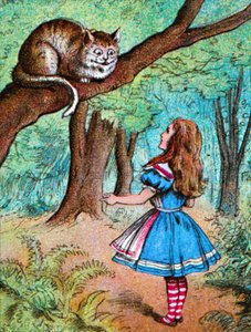 Alice ve Cheshire Kedisi, c1910 by John Tenniel