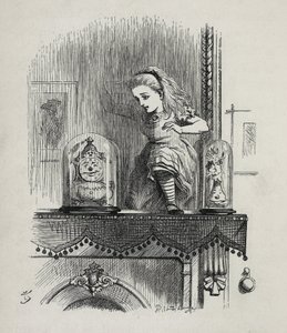 Alice aynayı boydan boya geçiyor - Lewis Carroll