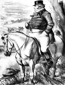 John Bull Sonbahar manevralarını izliyor by John Tenniel