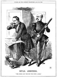 Rakip Hakemler, 1866 by John Tenniel
