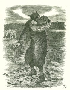 Tares Ekim: Sosyalizmin İngiliz işgücü arasında yayıldığı korkusu. John Tenniel karikatürü Punch, Londra, 27 Şubat 1886. by John Tenniel