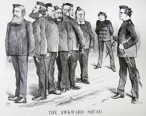 MUHTEŞEM TAKIM. John Tenniel çizgi filmi. Disraeli