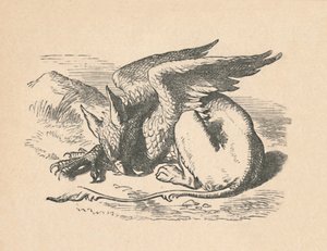 Grifon güneşte uyuyor, 1889 by John Tenniel