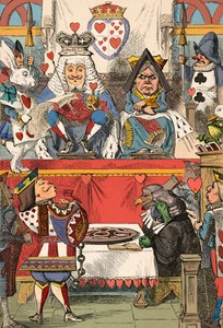 Kral ve Kupa Kraliçesi Mahkemede, 1889 by John Tenniel