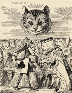 Kalplerin Kralı, Cellatla tartışıyor, Lewis Carroll