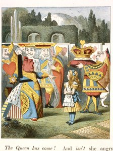 Öfkeli Kraliçe. Kalplerin Kraliçesi. by John Tenniel