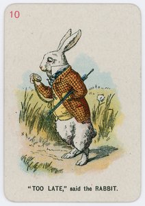 Çok Geç, dedi Tavşan by John Tenniel