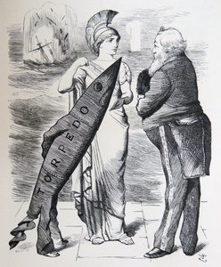 Whitehead torpido by John Tenniel