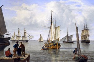 Thames Halicinde Nakliye, 1820 by John Thomas Serres
