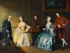 Chambers Ailesinin Bir Grup Portresi, by John Thomas Seton