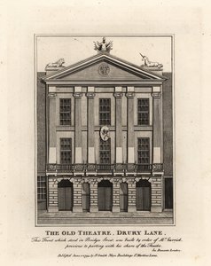 Eski Tiyatronun Önü, Drury Lane by John Thomas Smith