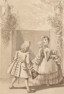 Hogarth, Bayan Thornhill'e Aşkını İlan Ediyor by John Thomas Smith