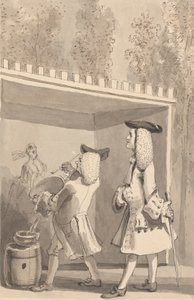 Vauxhall Bahçelerinde Jonathan Tyers'ın Huzurunda Hogarth Tablosu by John Thomas Smith