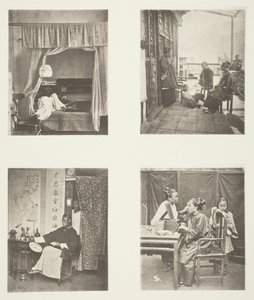 Evde Bir Afyon Kokusu, Yemekten Sonra, Şeref Okuması, Tuvalet, c. 1868. by John Thomson