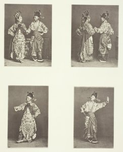 Aktörler, Eski Evlilik Kostümü, Aktörler, Eski Evlilik Kostümü, Eski Kostümler, c. 1868. by John Thomson