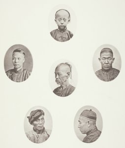 Kanton Çocuk; Kanton Tüccarı; Moğol Erkek Başı; Muhterem Bir Baş; Bir İşçi; Moğol Erkek Başı by John Thomson
