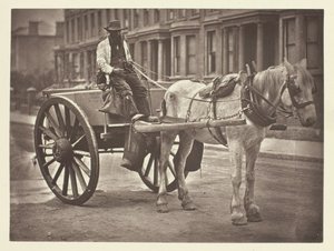 Su Arabası, 1881. by John Thomson