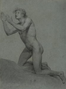 Bir erkek çıplak yaşam çalışmasının taslağı by John Trumbull