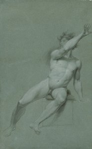Bir erkek çıplak yaşam çalışmasının taslağı by John Trumbull