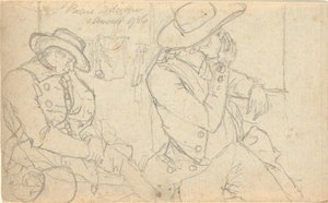 Başlıksız, folyodan: Fransa ve Almanya'daki Eskizler, Folio B'deki 22 sayfadan biri by John Trumbull