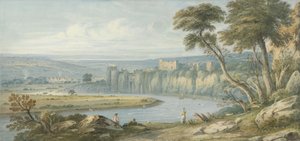 Chepstow Kalesi (kağıt üzerinde wc) by John Varley
