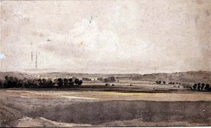 Handborough yakınında, Oxon by John Varley