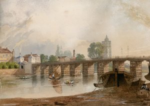Eski Battersea Köprüsü by John Varley