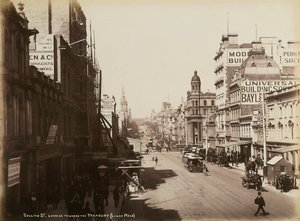 Collins Caddesi, Melbourne, 1880 dolayları by John W. Lindt