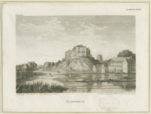 Tamworth Kalesi: gravür, nd [c 1798]