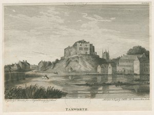 Tamworth Kalesi: gravür, nd [c 1798]