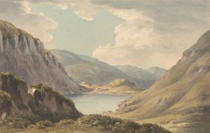 Llyn Geirionedd, Trefriew'den Uzak Değil, Conway Nehri üzerinde, Carnarvonshire by John Warwick Smith