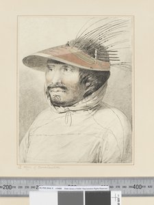 F.28 A Man of Oonalashka, c.1773-84 (suluboya) by John Webber
