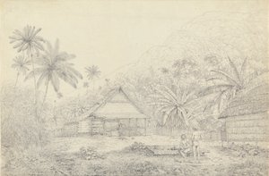 Cracatoa Adası'nda Görüntüle by John Webber