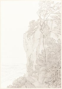 Sahil Yolu Üzerindeki Sarp Kayalıklar by John White Abbott