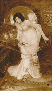 Shalott Hanımı (fotogravür) by John William (after) Waterhouse