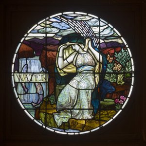 Biddulph Grange, James Powell & Sons, John William Brown (1842-1928), Su, 1903, Art Nouveau