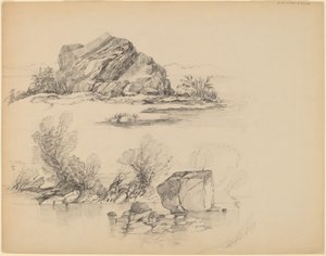 Lakeshore Boyunca Kayalar [rekto] by John William Casilear