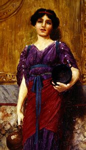 kadın figürü by John William Godward