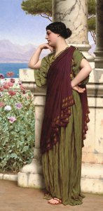 Hassas Düşünceler, 1917 by John William Godward